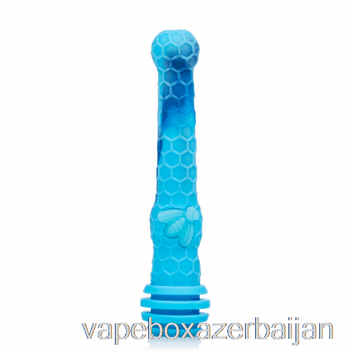 Vape Box Azerbaijan Stratus Honey Dipper Silicone Dab Straw Marble Blue (Baby Blue / Blue)